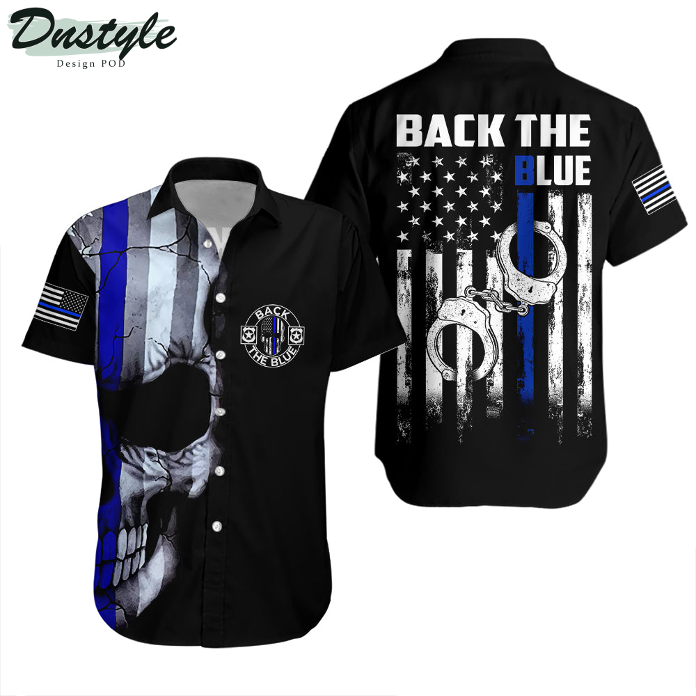 Black The Blue The Police Hawaiian Shirt