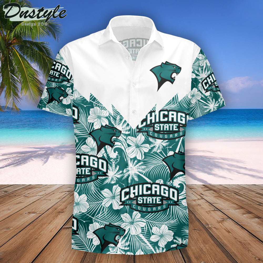 Chicago State Cougars Tropical Seamless NCAA Hawaii Shirt