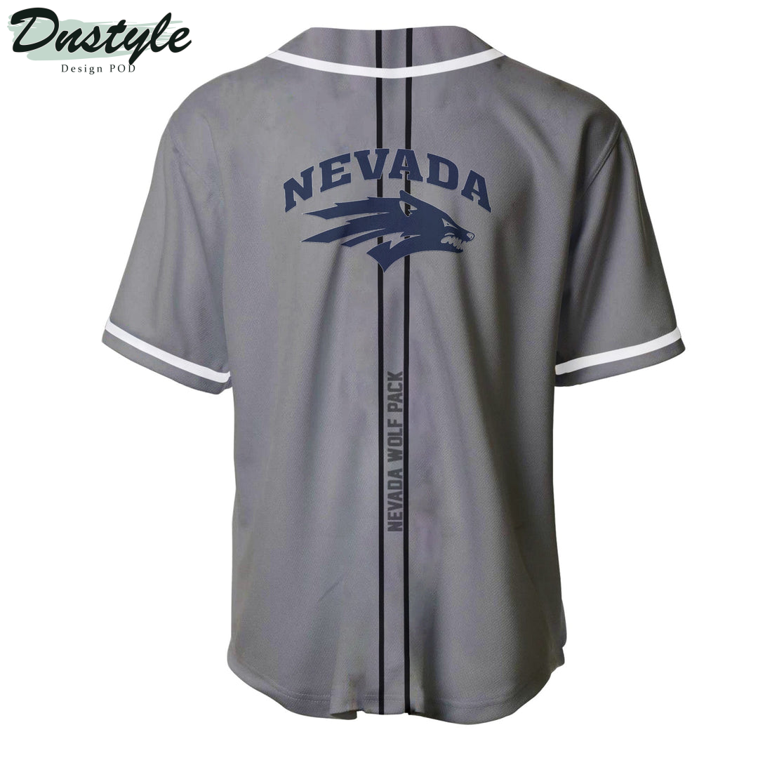 Nevada Wolf Pack Custom Name Baseball Jersey