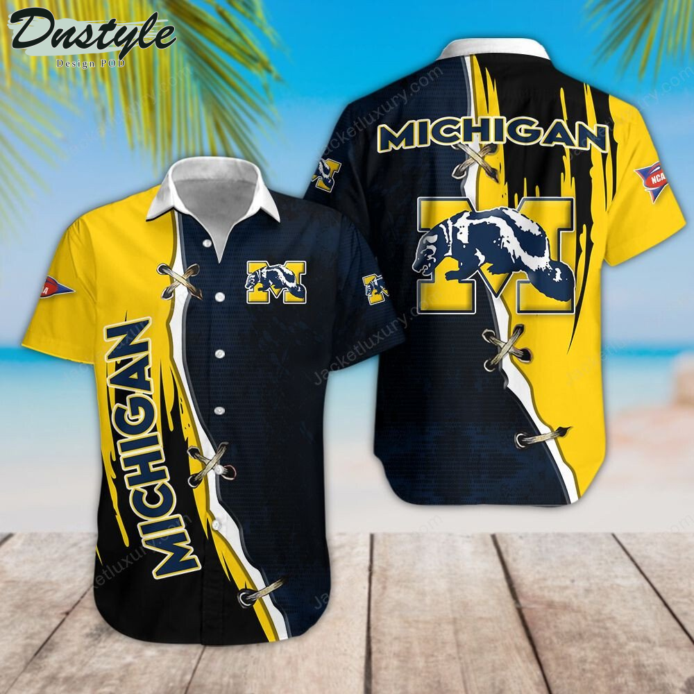 Michigan Wolverines Football Hawaiian Shirt