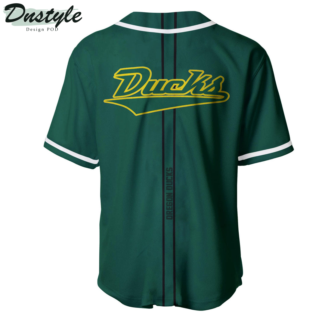 Oregon Ducks Custom Name Baseball Jersey