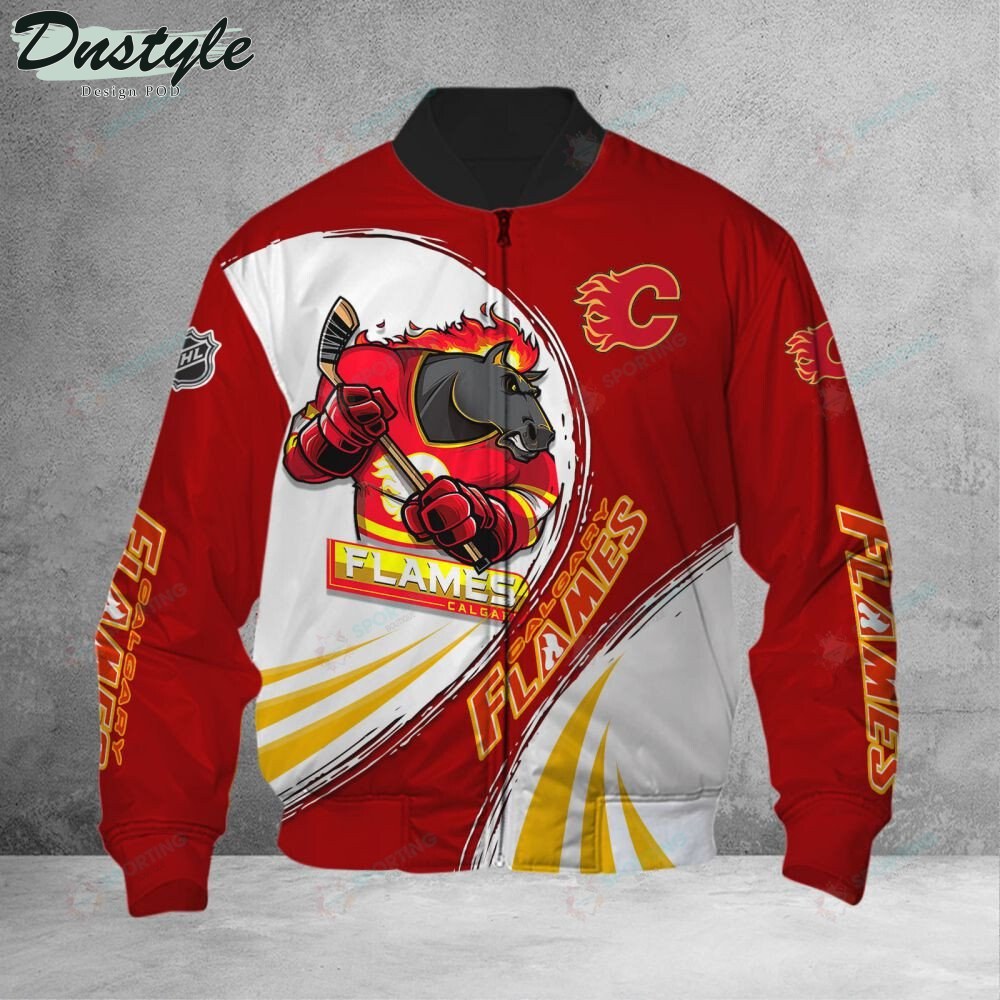 Calgary Flames 3d Bomber Jacket