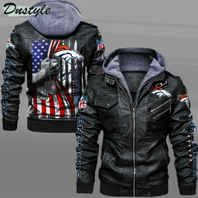 Denver Broncos Independence Day Leather Jacket