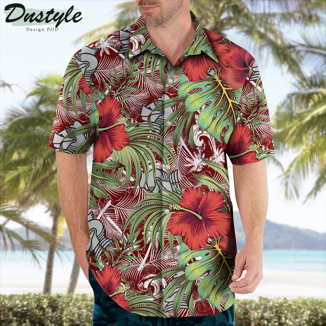 Bellarmine Knights Hibiscus Tropical Hawaii Shirt