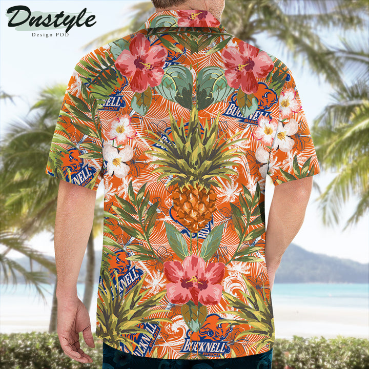 Bucknell Bison Pineapple Tropical Hawaiian Shirt
