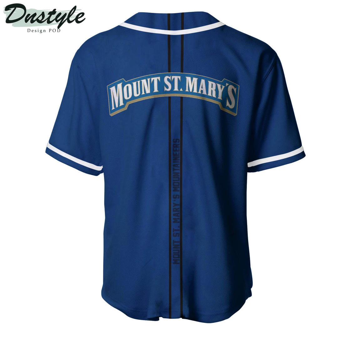Mount St. Marys Mountaineers Custom Name Baseball Jersey