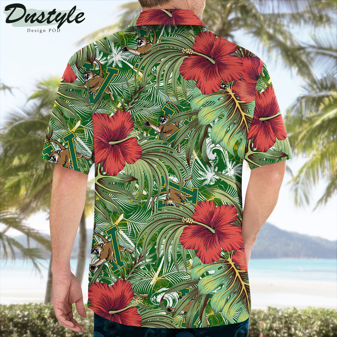 Vermont Catamounts Hibiscus Tropical Hawaii Shirt