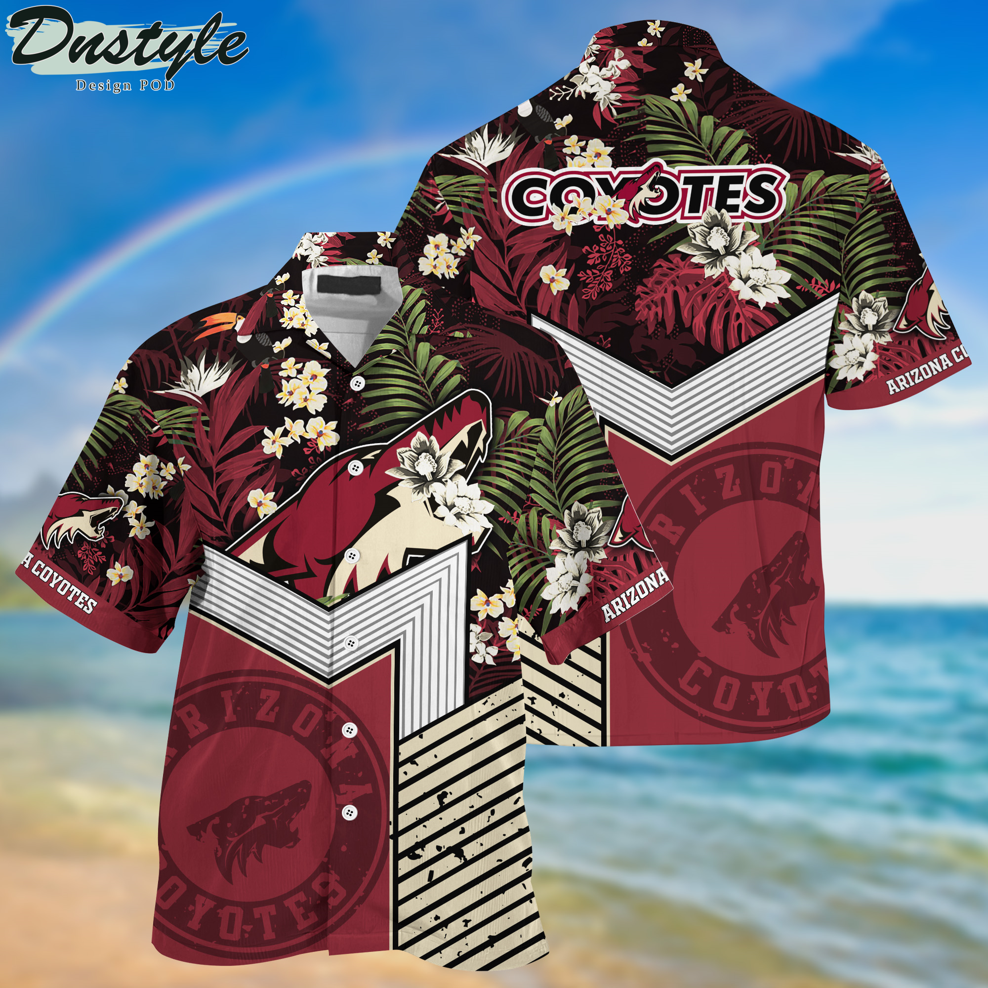 Arizona Coyotes Hawaii Shirt And Shorts New Collection