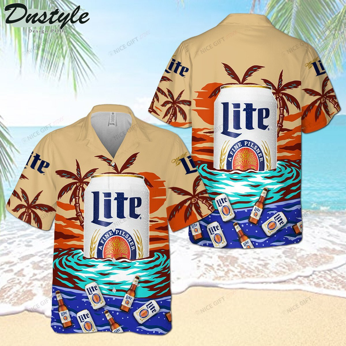 Miller Lite Summer Hawaii 3D Shirt