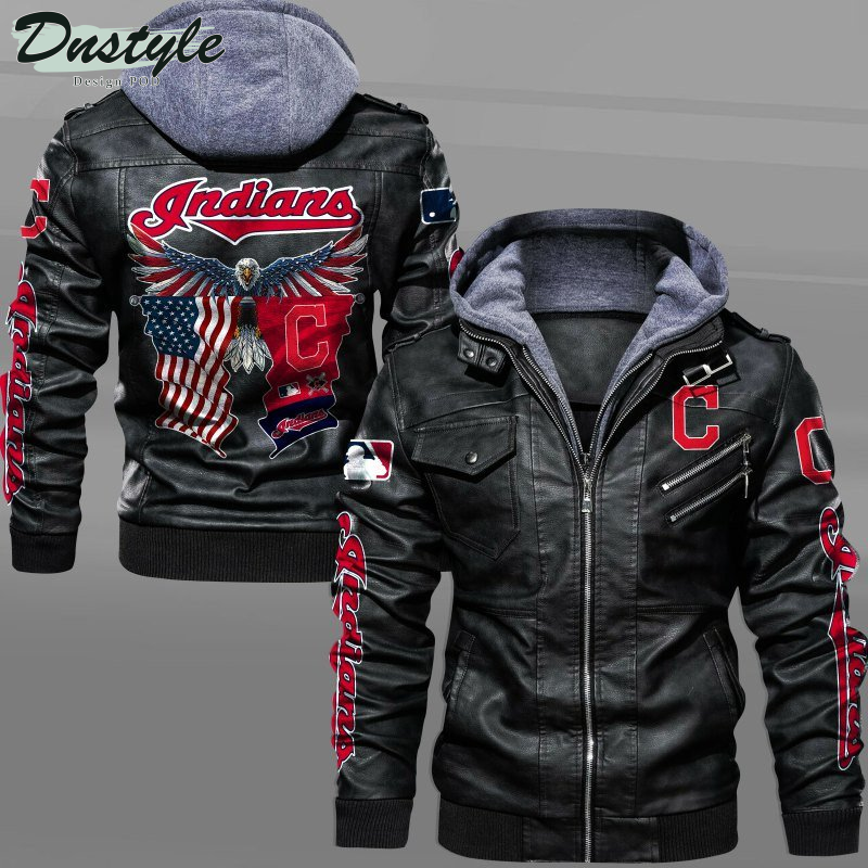 Cleveland Indians American Eagle Leather Jacket