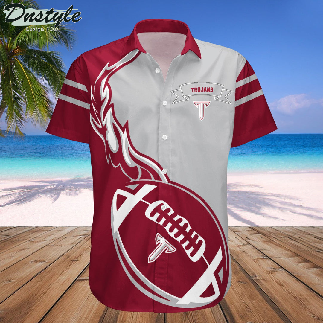 NCAA Troy Trojans Flame Ball Hawaii Shirt