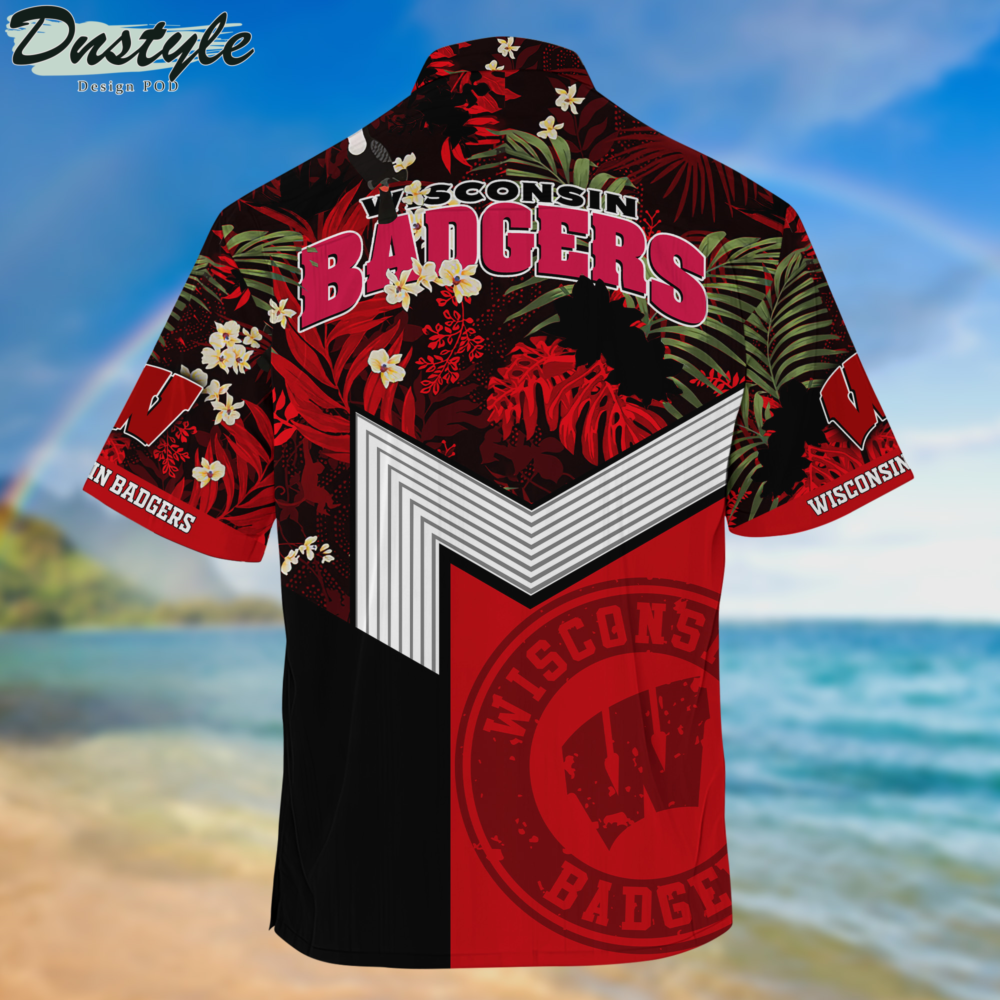 Wisconsin Badgers Hawaii Shirt And Shorts New Collection