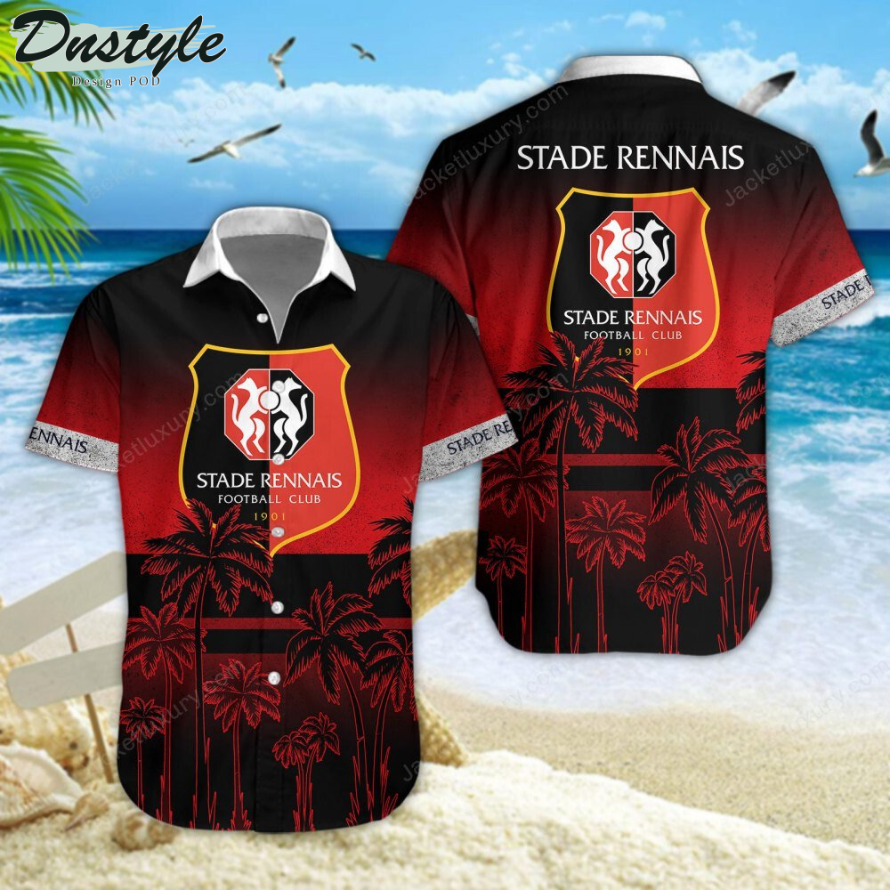 Stade Rennais F.C Hawaiian Shirt Beach Short