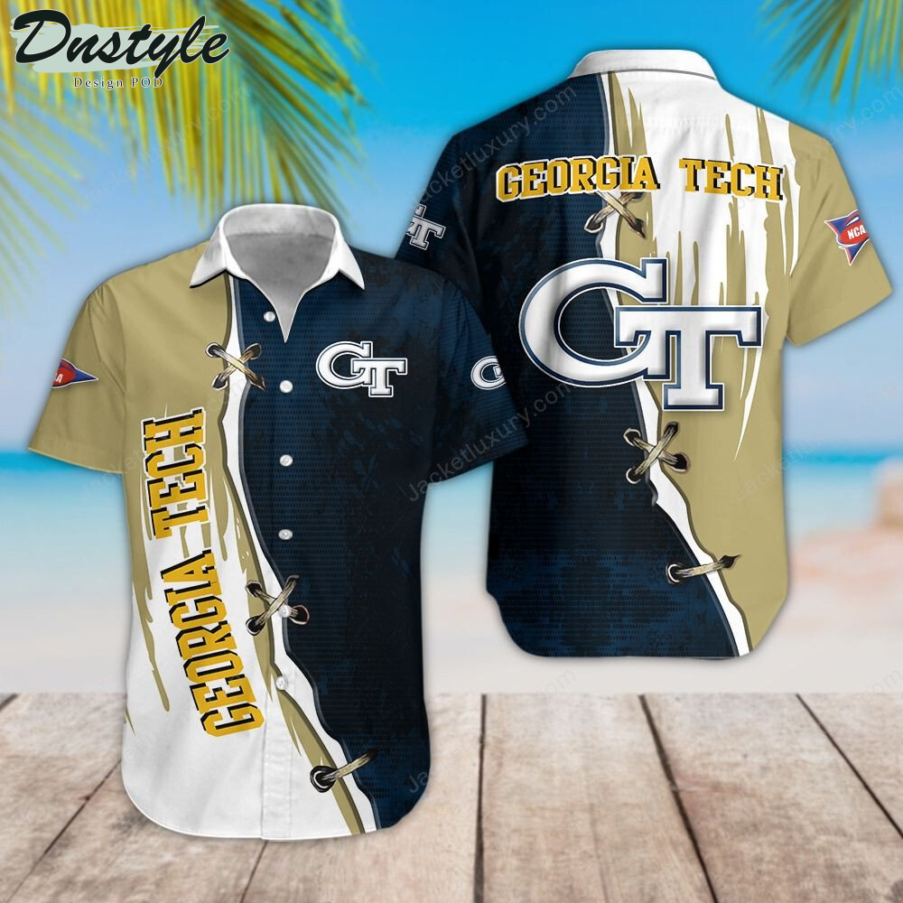 Georgia Tech Yellow Jackets Football Hawaiian Shirt