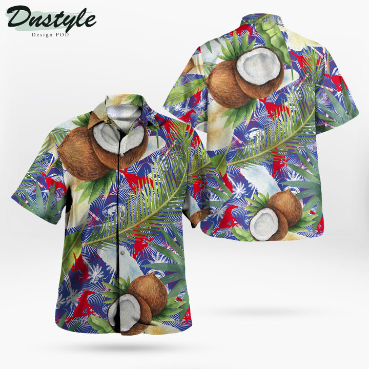 Smu Mustangs Coconut Tropical Hawaiian Shirt