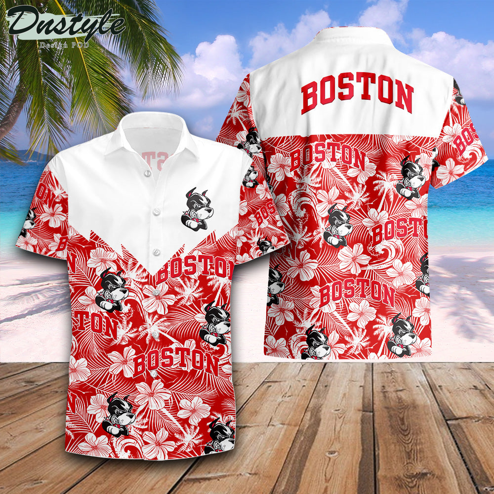 Boston University Terriers Tropical Seamless NCAA Hawaii Shirt