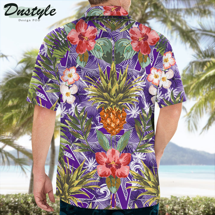 Northwestern Wildcats Pineapple Tropical Hawaiian Shirt