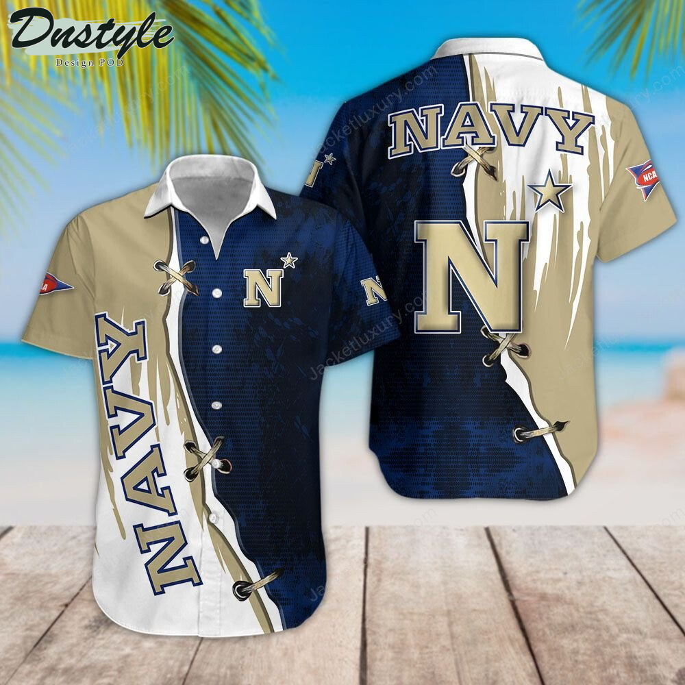 Navy Midshipmen Football Hawaiian Shirt