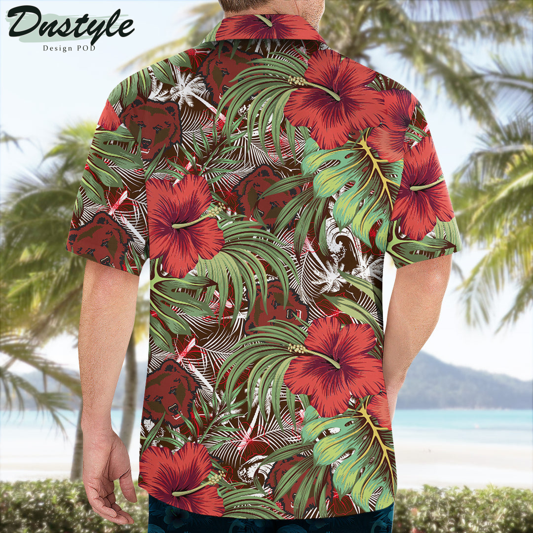 Brown Bears Hibiscus Tropical Hawaii Shirt