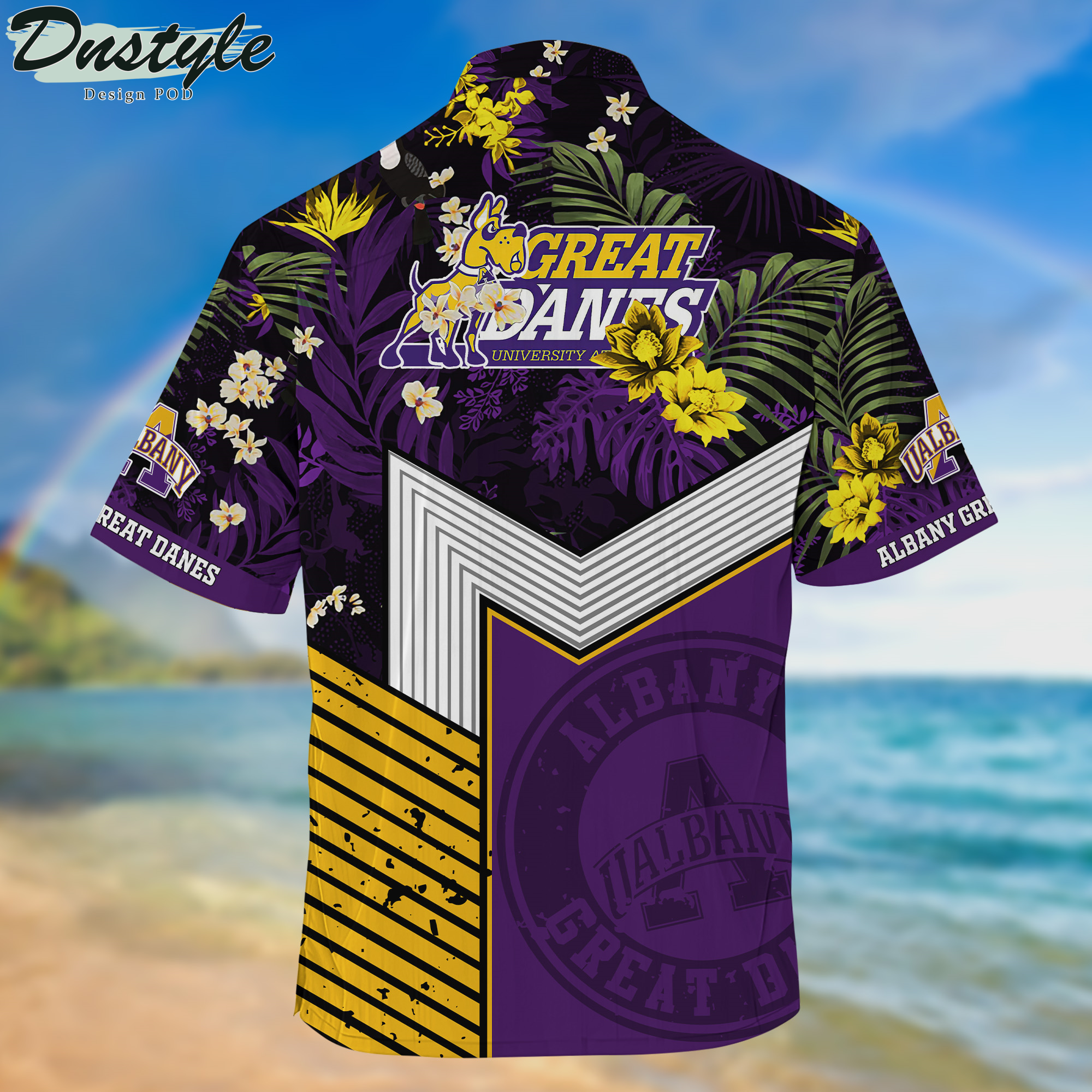 Albany Great Danes Hawaii Shirt And Shorts New Collection