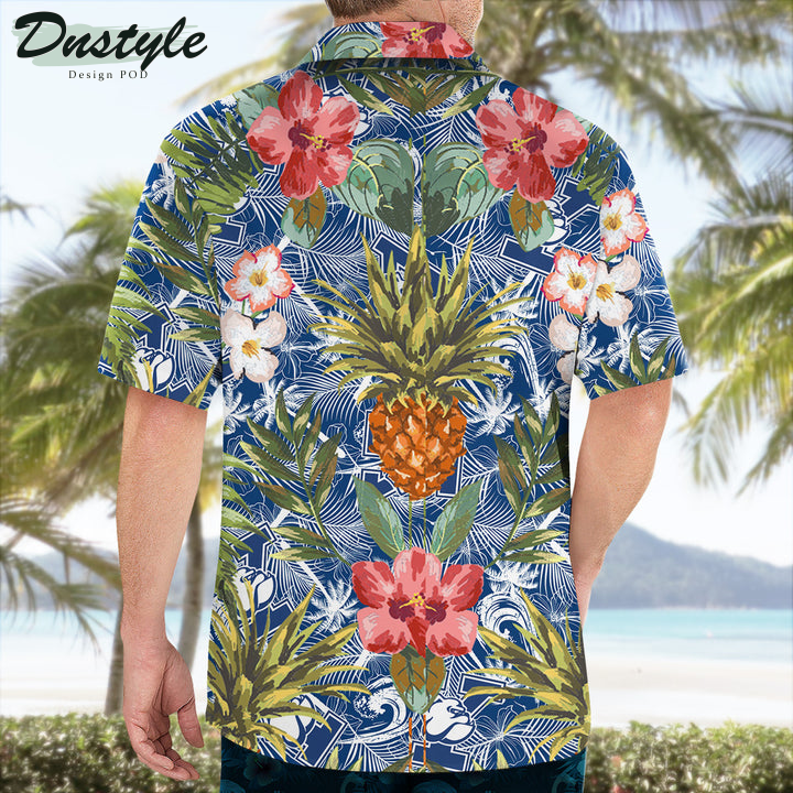 Yale Bulldogs Pineapple Tropical Hawaiian Shirt