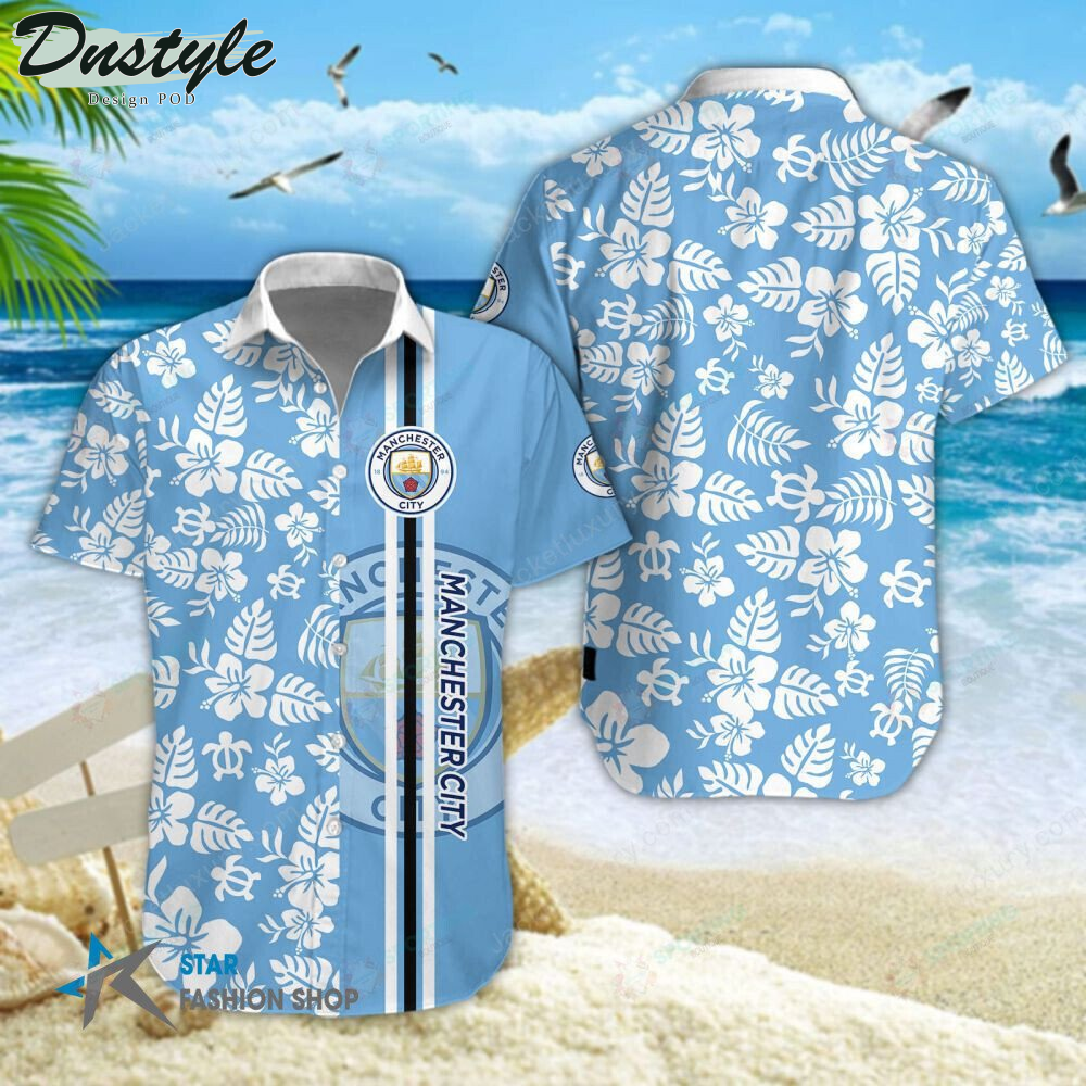 Manchester City F.C Hawaiian Shirt Beach Short