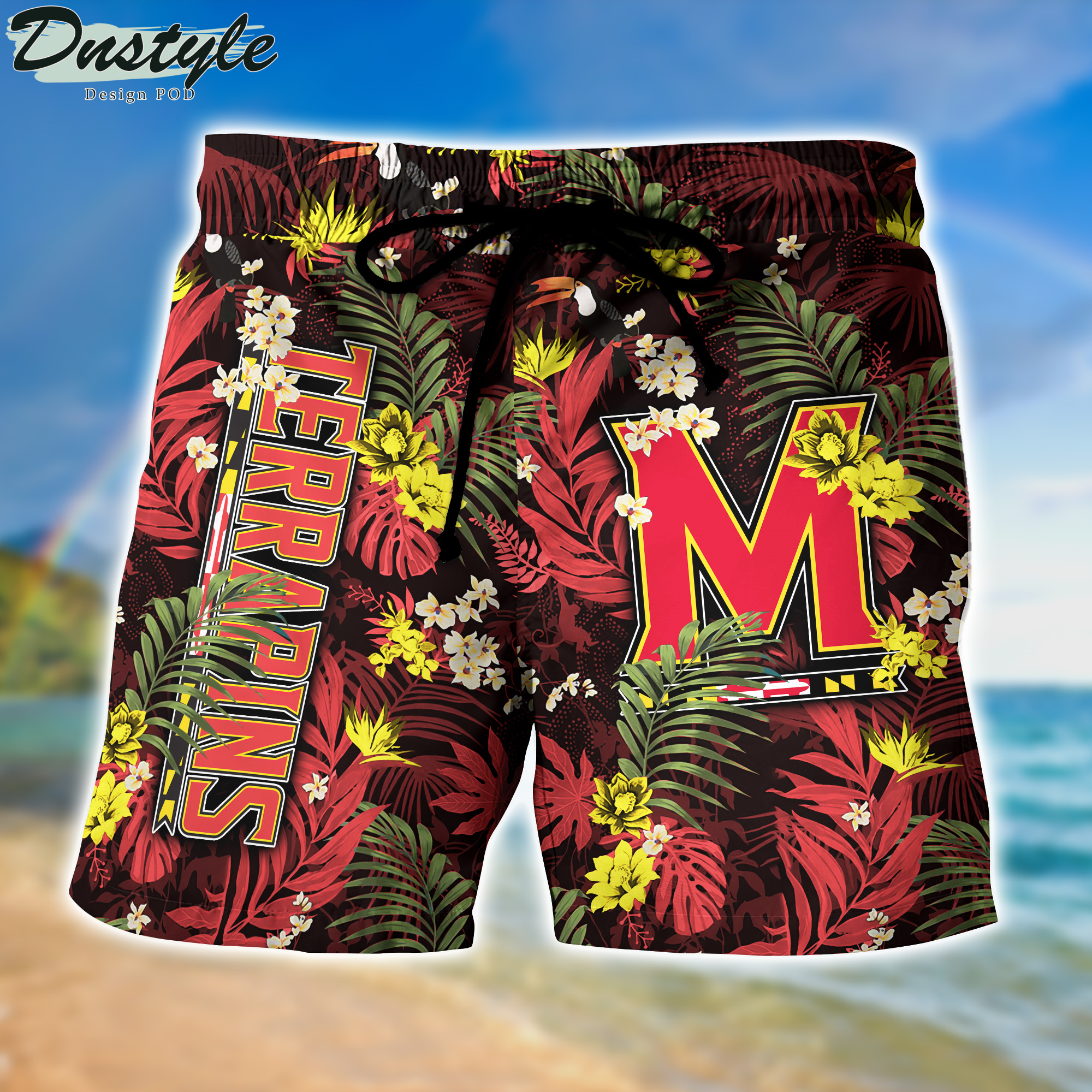 Maryland Terrapins Hawaii Shirt And Shorts New Collection