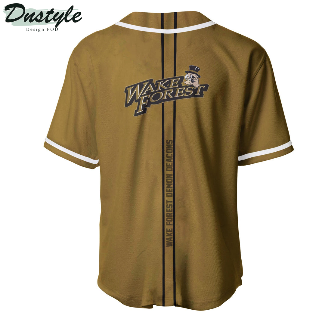 Wake Forest Demon Deacons Custom Name Baseball Jersey