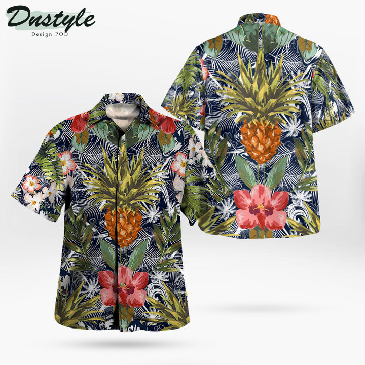 Uconn Huskies Pineapple Tropical Hawaiian Shirt
