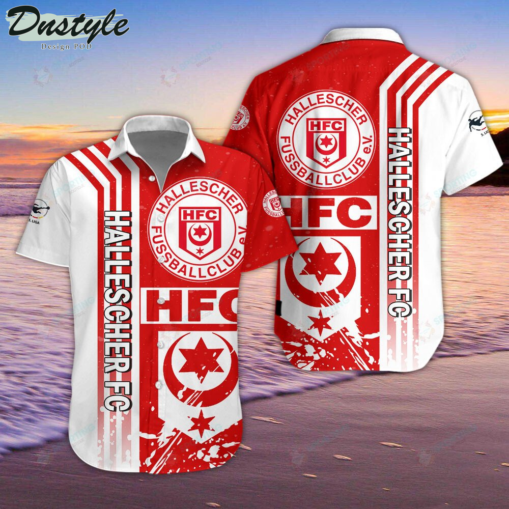 Hallescher FC Red Hawaiian Shirt