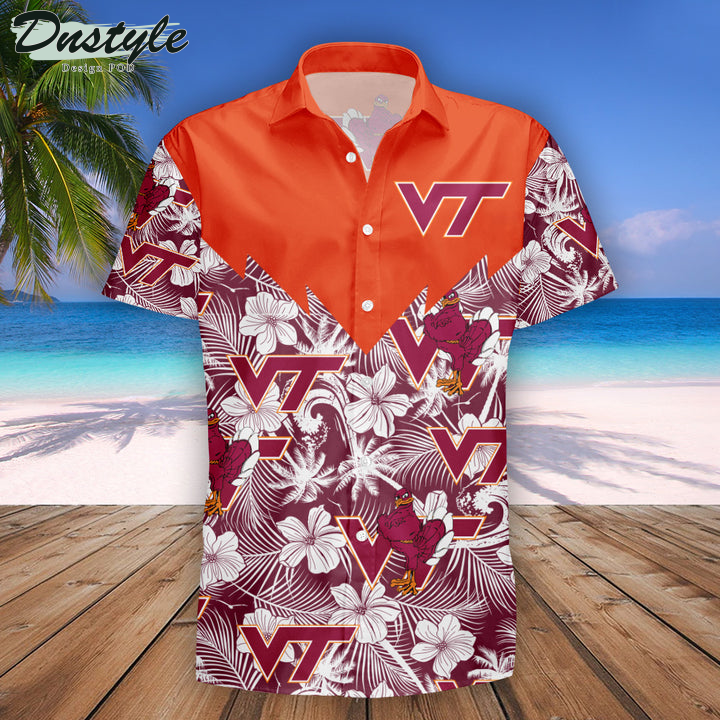 Virginia Tech Hokies Tropical NCAA Hawaii Shirt