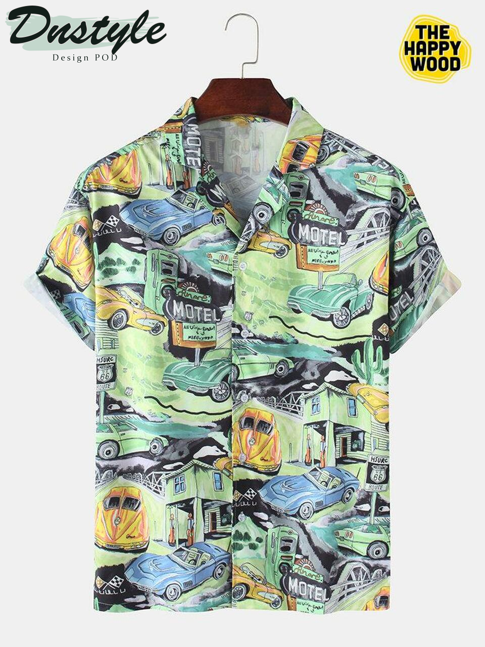 Car Printed Hawaiian Shirt