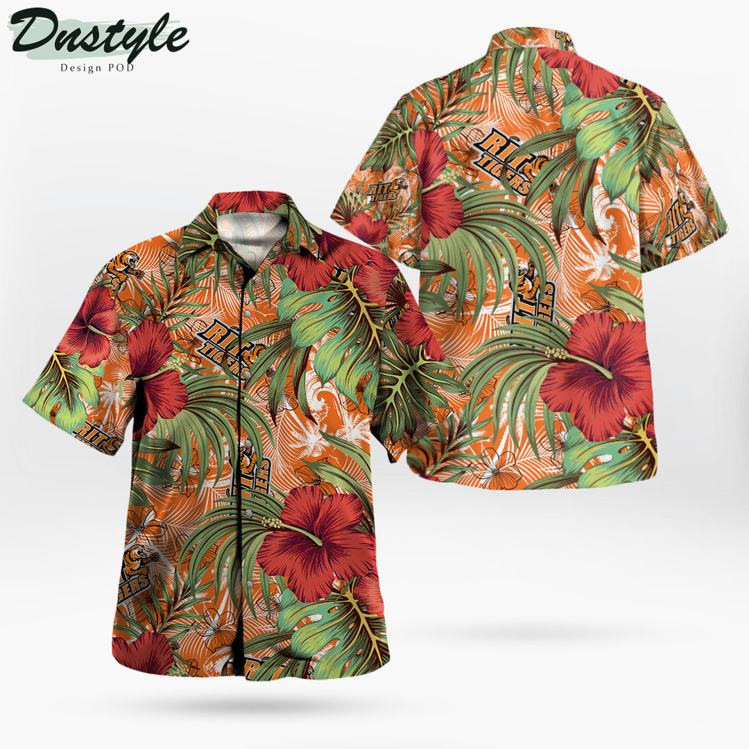 Rit Tigers Hibiscus Tropical Hawaii Shirt