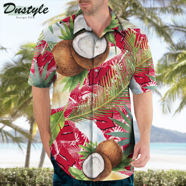 Wisconsin Badgers Coconut Tropical Hawaiian Shirt