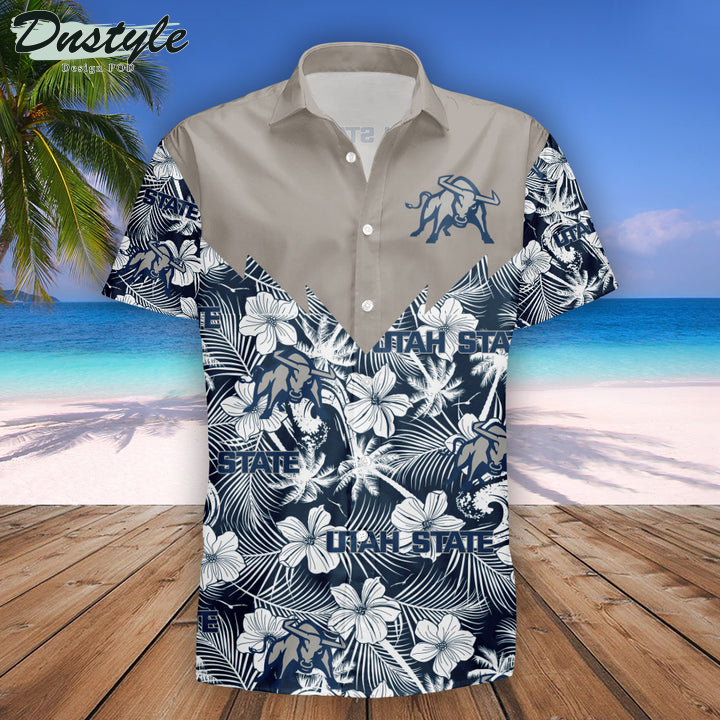 Utah State Aggies Tropical NCAA Hawaii Shirt