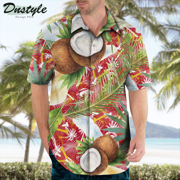 Vmi Keydets Coconut Tropical Hawaiian Shirt