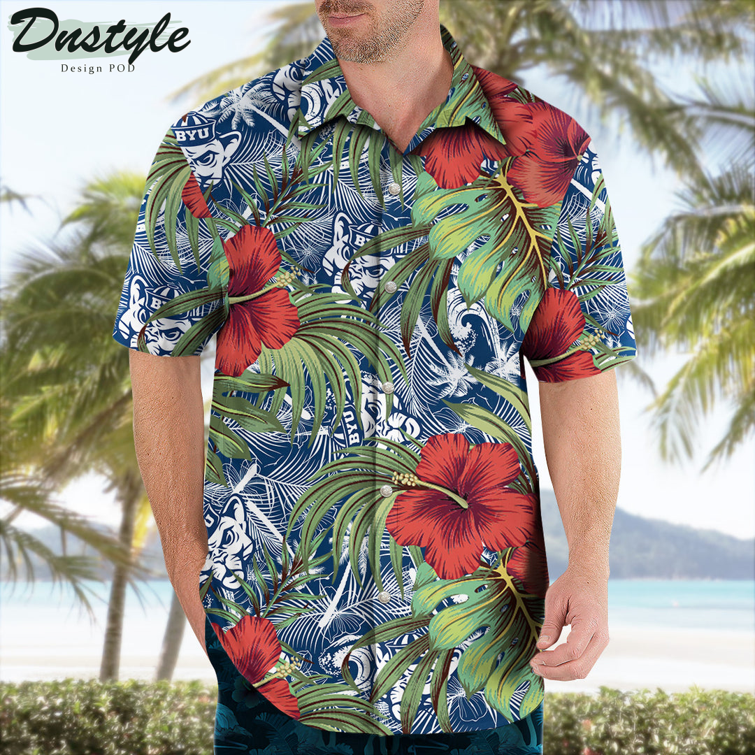 Byu Cougars Hibiscus Tropical Hawaii Shirt