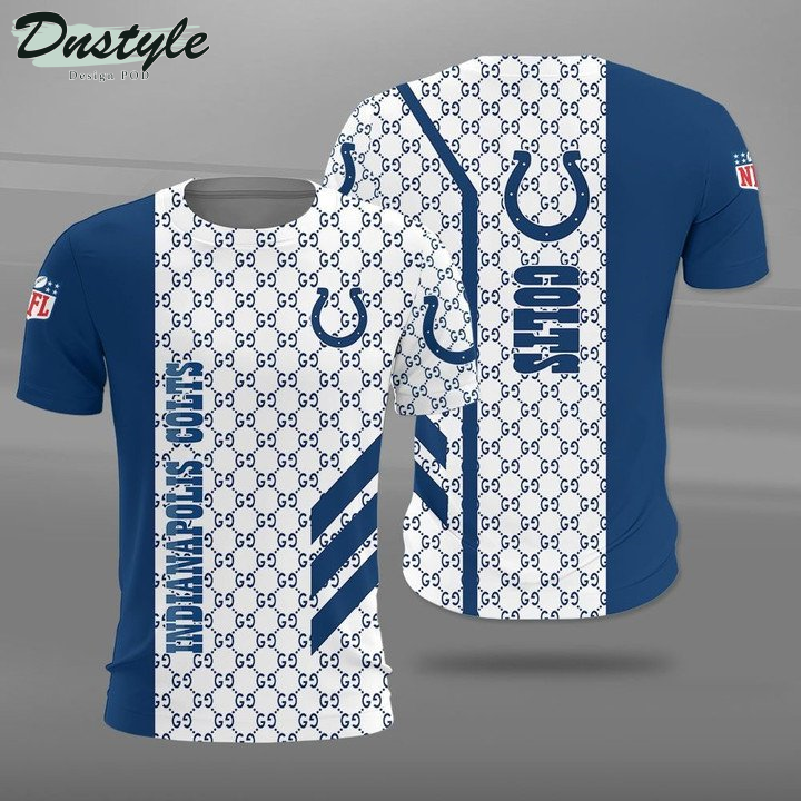 Indianapolis Colts Gucci 3d Printed Hoodie Tshirt