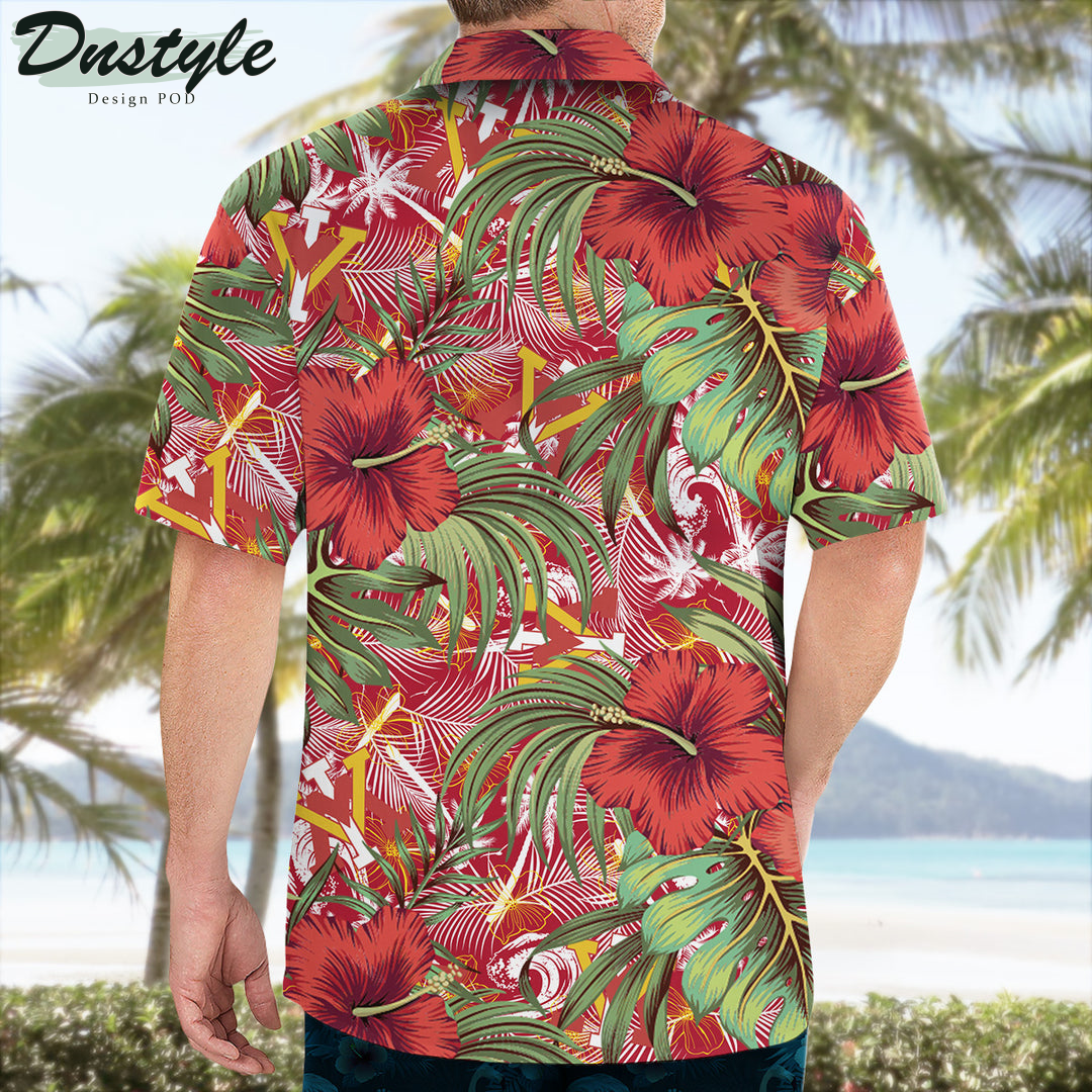 Vmi Keydets Hibiscus Tropical Hawaii Shirt