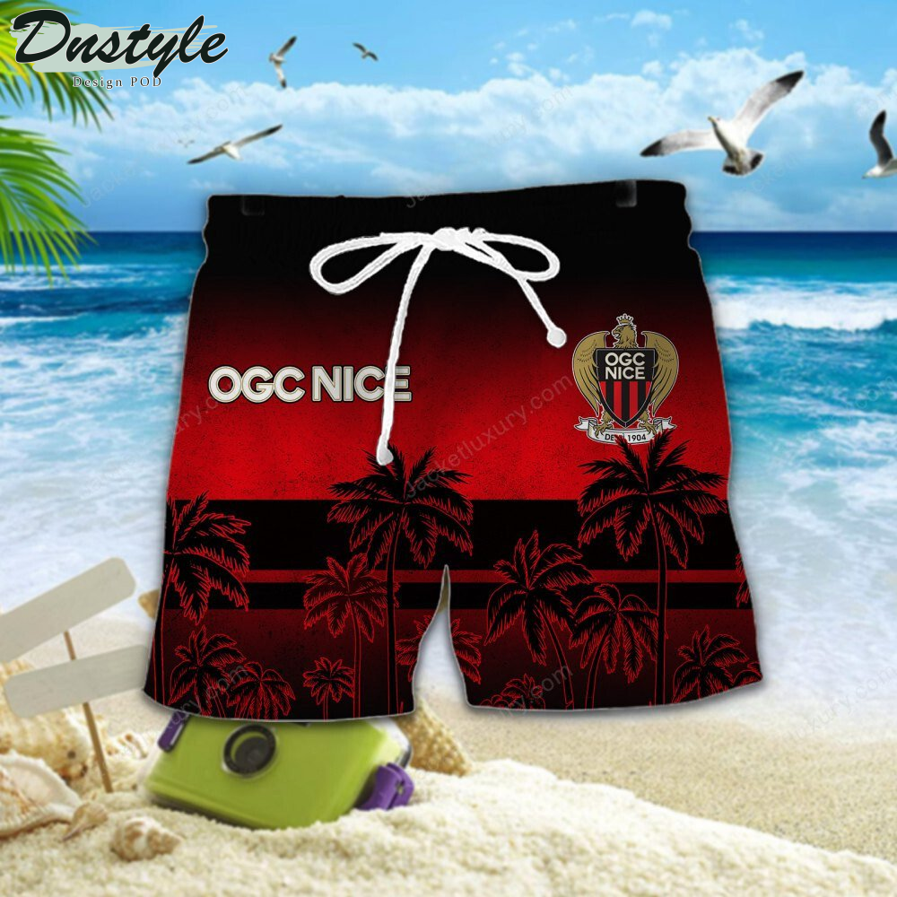 OGC Nice Hawaiian Shirt Beach Short