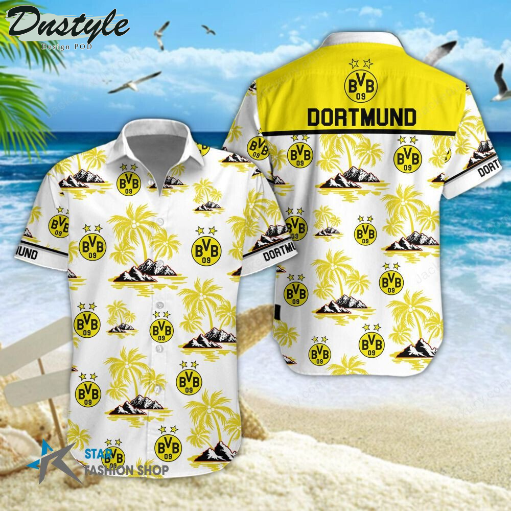 Borussia Dortmund Hawaiian Shirt Beach Short