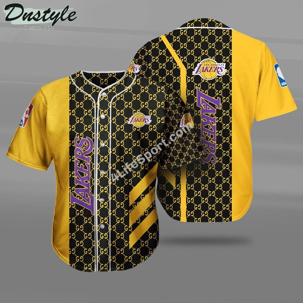 Los Angeles Lakers Gucci Baseball Jersey