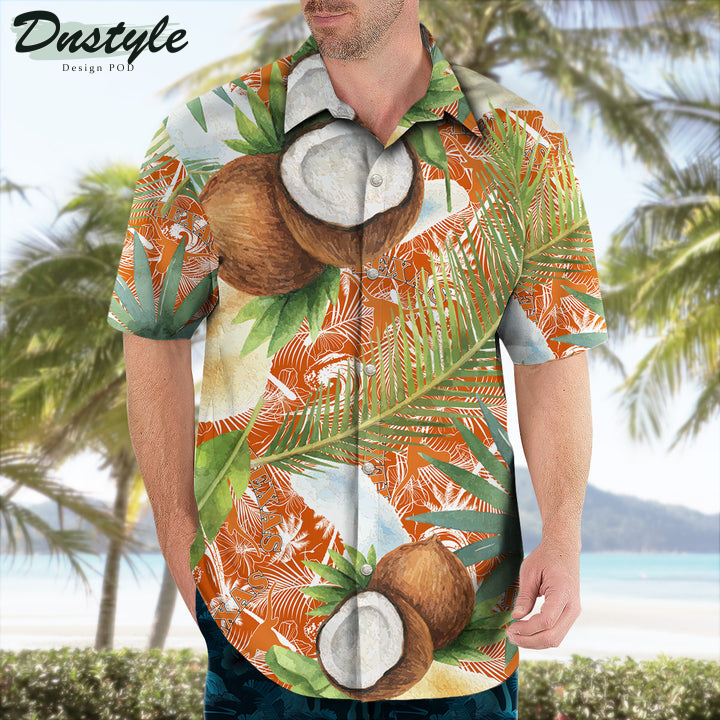 Texas Longhorns Coconut Tropical Hawaiian Shirt