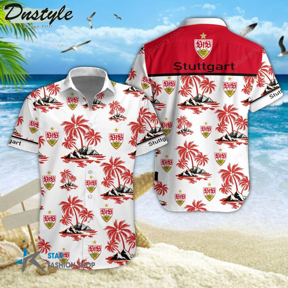 VfB Stuttgart Hawaiian Shirt Beach Short
