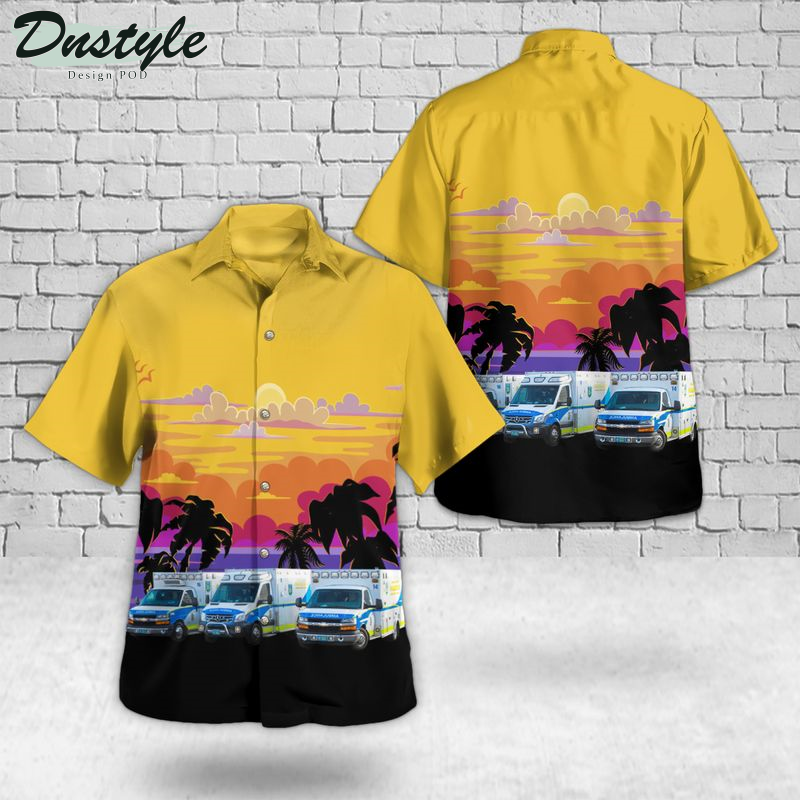 Durham County EMS Hawaiian Shirt
