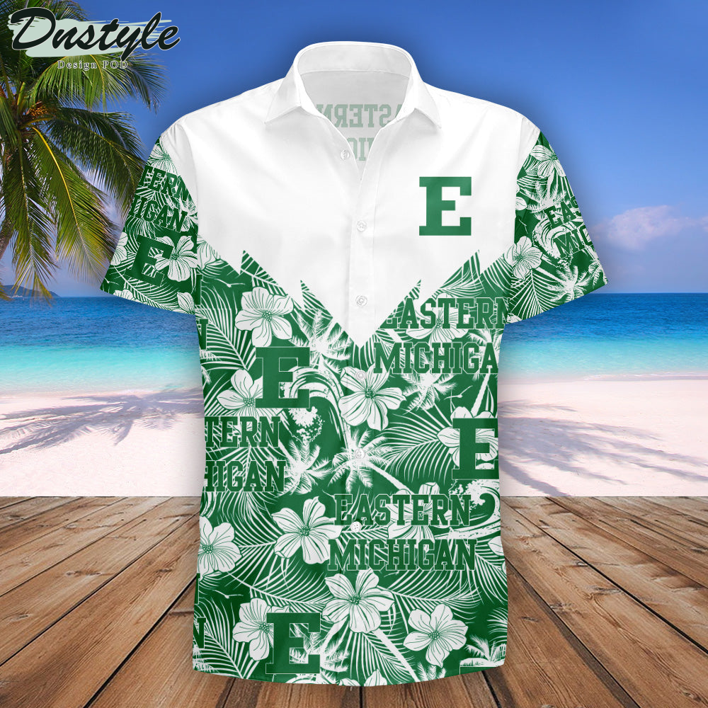 Eastern Michigan Eagles Tropical Seamless NCAA Hawaii Shirt