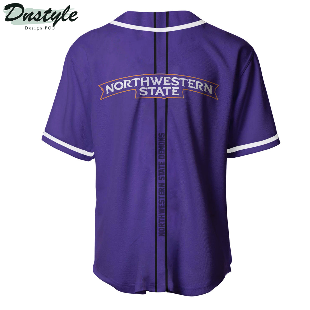 Northwestern State Demons Custom Name Baseball Jersey