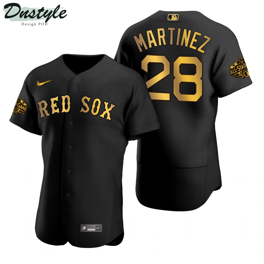 Boston Red Sox J.D. Martinez Main Logo Black 2022 MLB All-Star Game Jersey