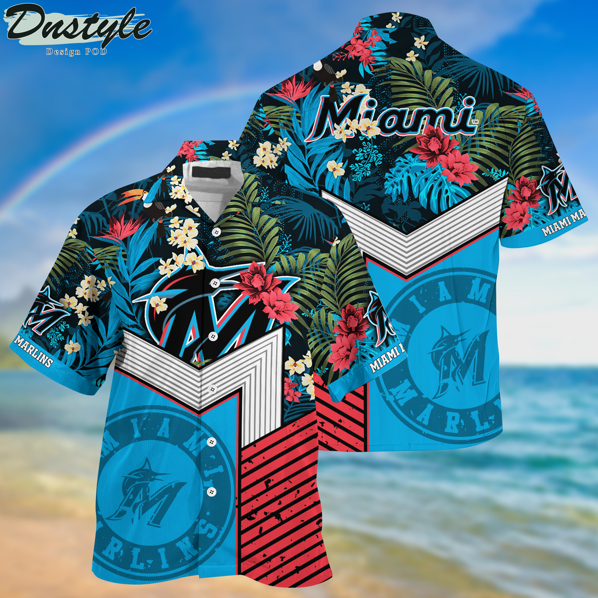 Miami Marlins Tropical New Collection Hawaii Shirt And Shorts