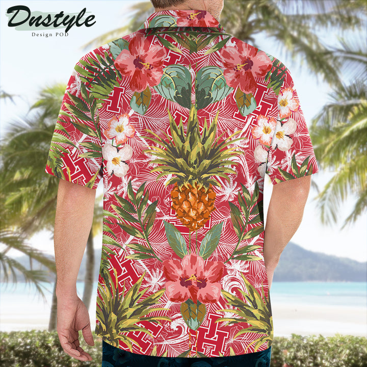 Houston Cougars Pineapple Tropical Hawaiian Shirt